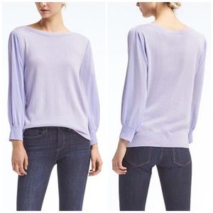 Banana Republic Sheer Sleeve Pullover Sweater
